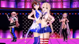Shimakaze, Sora & Girls – Sweet Devil [MMD R15] RubyMMD