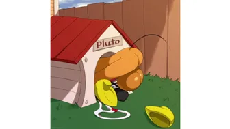 Minnie and pluto love afair