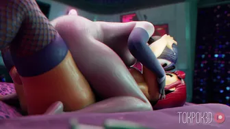 Starfire + Raven (commission)[TokPok3D]