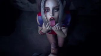 Harley Quinn facial