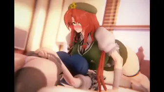 Hong Meiling titty floppying her wife Sakuya [mokomoko1gou] (Sound)