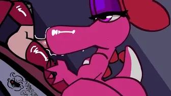 Birdo sucks on a toad’s cock after the race (mustard_gollum)