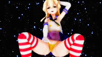 Shimakaze – Disco Drop Dance [MMD R15] Manynight