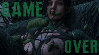 Claire Redfield stuffed by bugs (Game Over Edition)