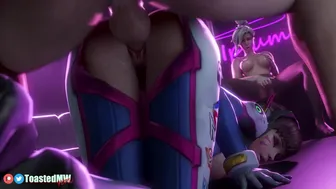 D.va Ass Fucked While Mercy Watches And Fingers Herself (Preview)