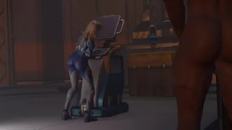 Unloading a ship with Sue Storm