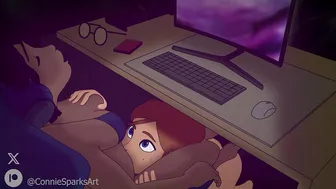 Under the Desk Deepthroat [Connie Sparks]