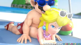 Mario X Peach Beach Pronebone