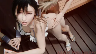 Tifa & Cloud: Costa Del Sol Chaning Room Sex