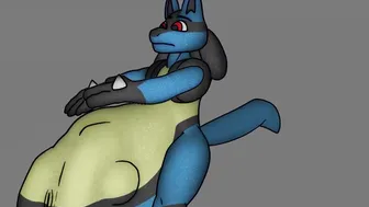 lucario with the gym partner