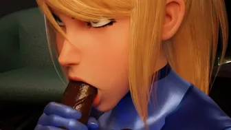 Samus Sucks black cock~! [JPBtos]