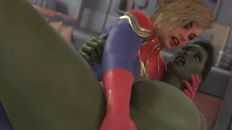 Captain Marvel and She-Hulk have a little fun…