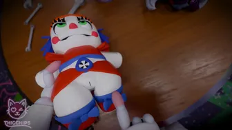 Circus baby plushie get stuffed