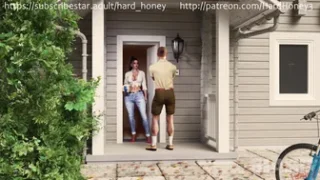 Mistress Diana shrunk delivery guy