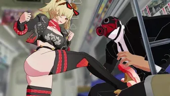 Kicking Balls on the Train [YokoBB]