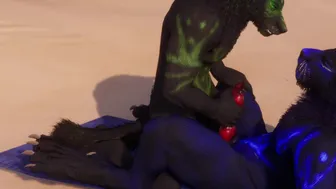 Wolf & Lion Beach Fuck – Wild Life (Sound Version) [GAY/FURRY/CUM]