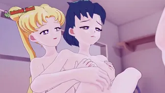 Sailor Moon Helps Sailor Mercury Get Fucked [Infected_Heart]