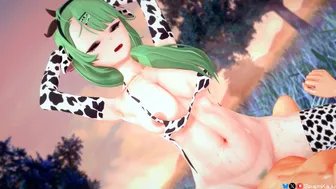 Cow Girl Crelly rides cowgirl