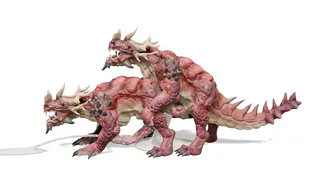 [Drake species] Dragon Wildbeast Simple Animation (Land Dragon)