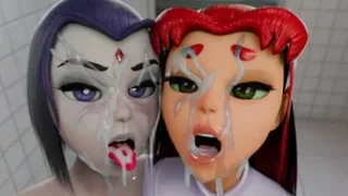 Starfire sloppy blowjob (preview)