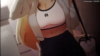 Busty fitness gal, replenishing nutrients with a man’s milk