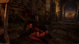 SILVERDICK – Yennefer vs Werepig blowjob