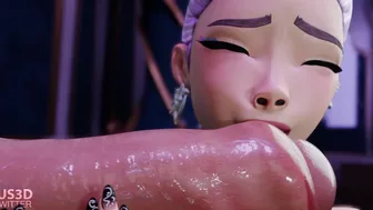 [KPop Demon Hunters] – Huge Dick is Deep Inside Rumi’s throat (Succubus3D)