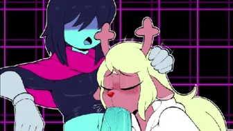 Noelle being a good girl for Kris…