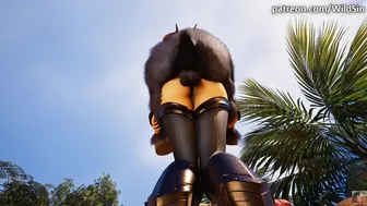 Satyr fucks the Black Knight ass and pussy