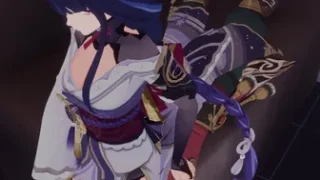 Raiden Shogun Femdom Smother Headscissors