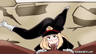 Cassie deep throat’s huge BBC