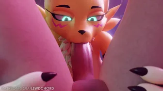 Renamon Deepthroat Blowjob [Lewdchord]