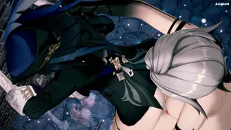 Clorinde x Futa Arlecchino sex video (Genshin impact)