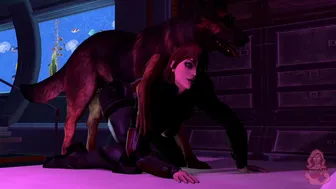 FemShep Anal with Dog