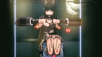 Miyabi is being tickled