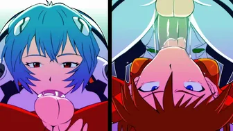 Rei X Asuka Futanari – (Divine Wine)