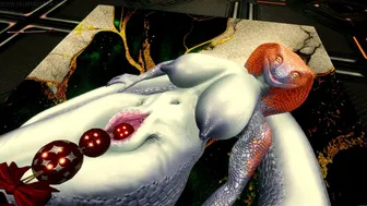 Naga Azura with a sexy figure.