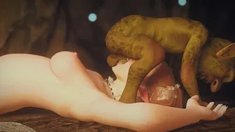 Pretty Elf Forced To Take A Big Load