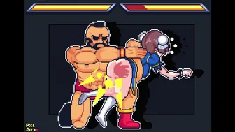 Chun Li loses to Zangief
