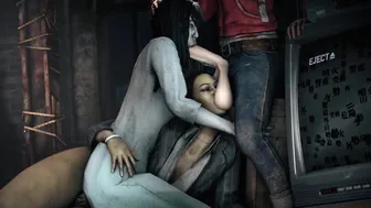 Sadako x Futa Survivors (Dead By Daylight x The Ring Futanari)