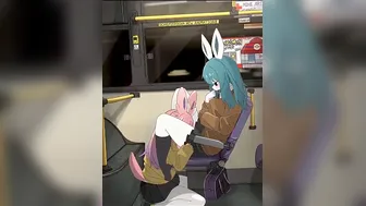Bunnies on public transport (doremifaso64)
