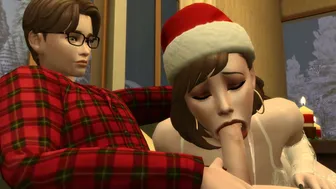 Christmas Blowjob from Mom
