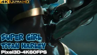 Titan Harley & Super Girl [Pixel3D][4K60FPS]
