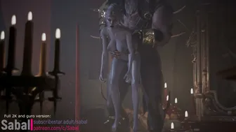 [BIG BREASTS] Minthara with the Minotaur by candlelight