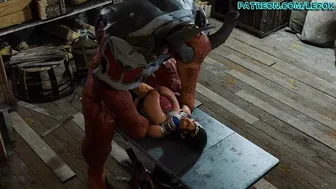 Kitana tit fucked by her overlord Shao Kahn (Outfit Version)